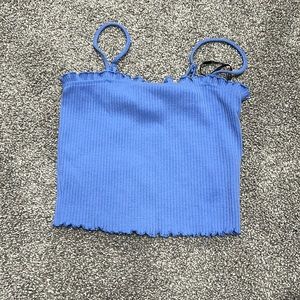 5/$25 Forever 21 Lettuce Trim Cropped Tank